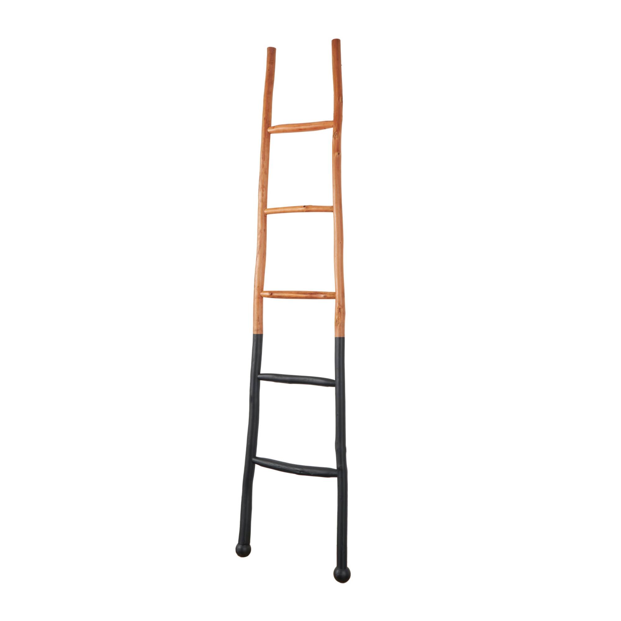 6ft. Handmade Slanted Wood Ladder